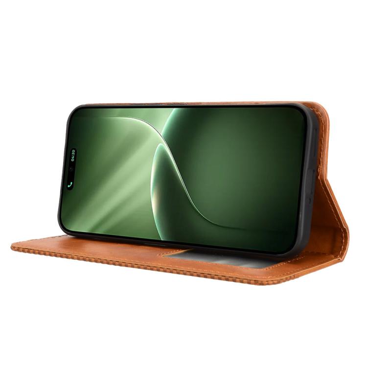 For Tecno Camon 50 4G Magnetic Buckle Retro Texture Leather Phone Case