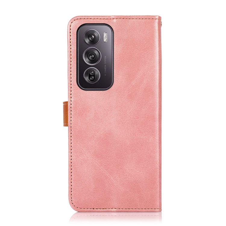 For OPPO Reno12 Pro 5G Global KHAZNEH Dual-color Cowhide Texture Flip Leather Phone Case