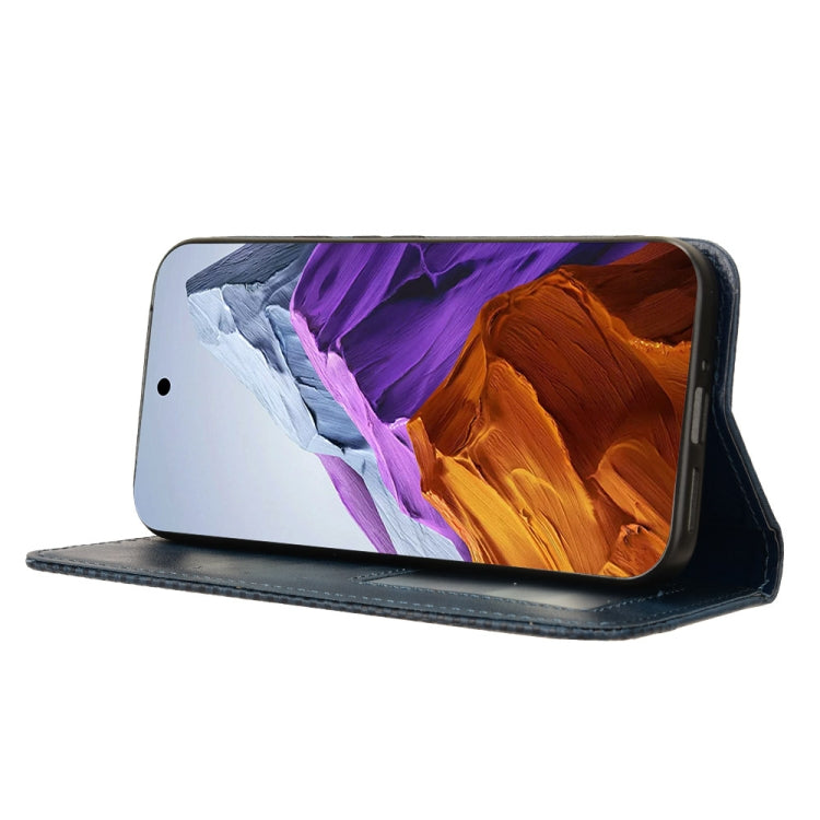 For Google Pixel 9 Magnetic Buckle Retro Texture Leather Phone Case