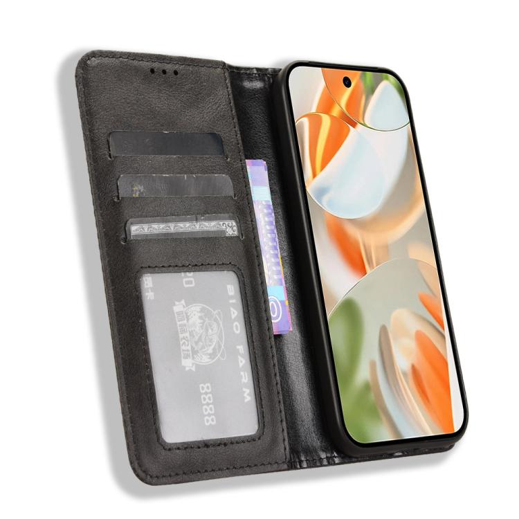 For Google Pixel 10 Pro XL Magnetic Buckle Retro Texture Leather Phone Case