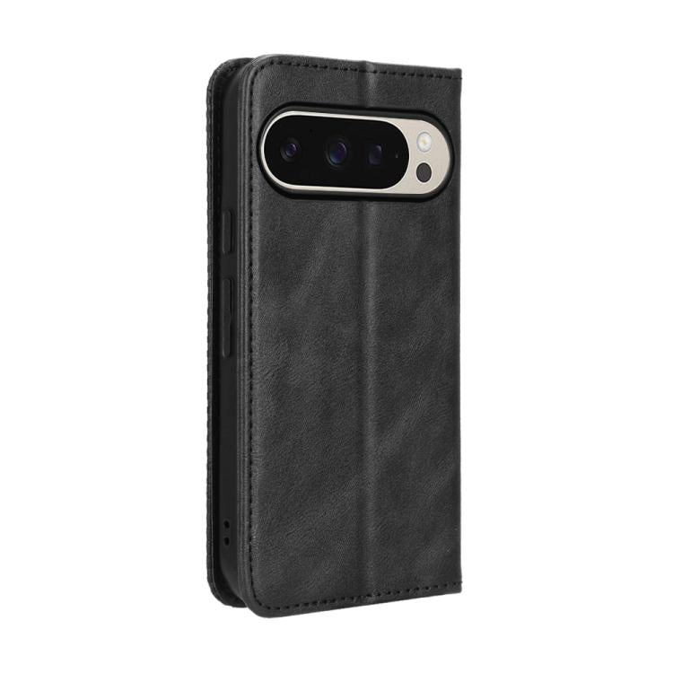 For Google Pixel 10 Pro / 10 Magnetic Buckle Retro Texture Leather Phone Case