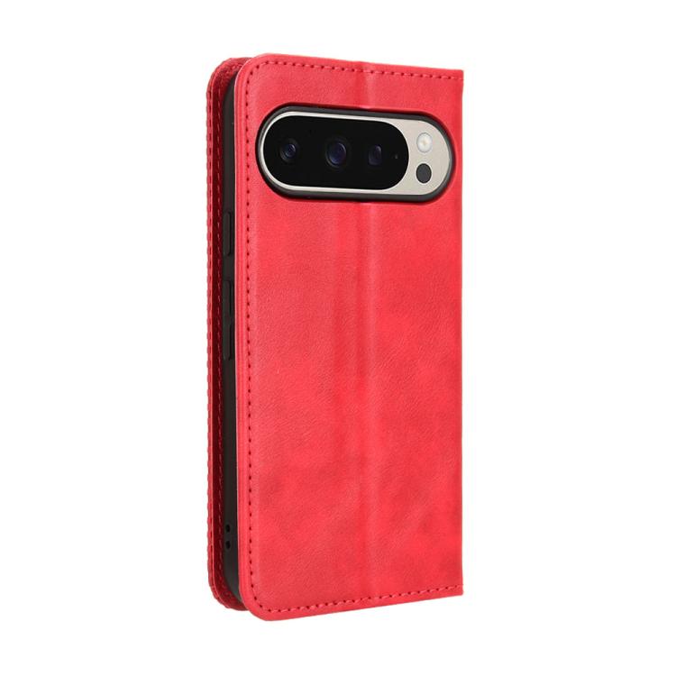 For Google Pixel 10 Pro / 10 Magnetic Buckle Retro Texture Leather Phone Case