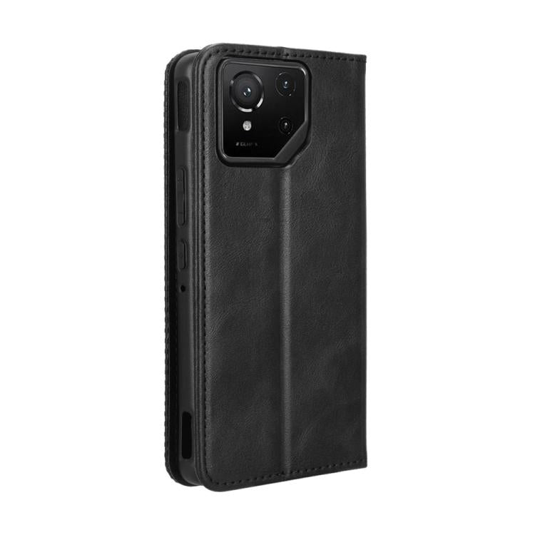 For ASUS ROG Phone 9 / 9 Pro Magnetic Buckle Retro Texture Leather Phone Case