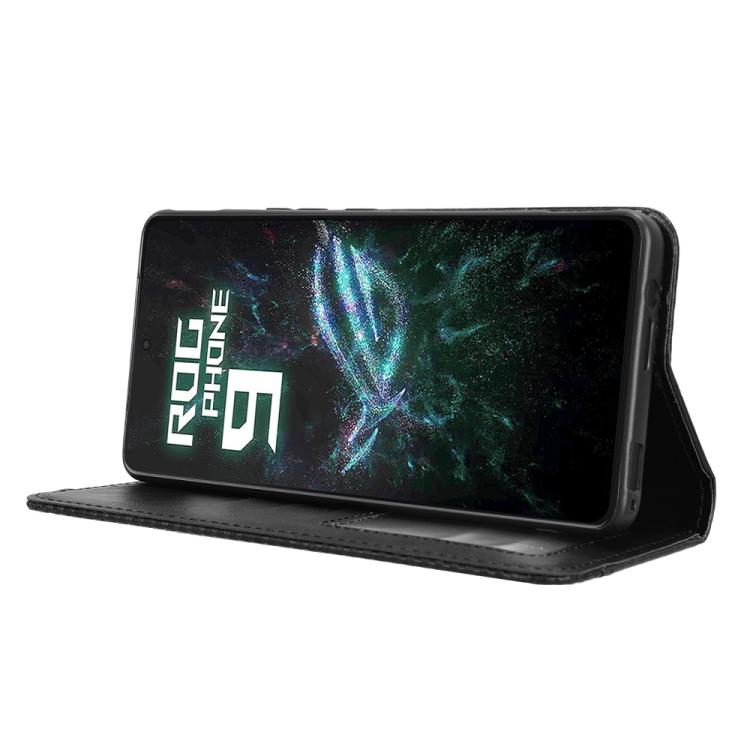 For ASUS ROG Phone 9 / 9 Pro Magnetic Buckle Retro Texture Leather Phone Case