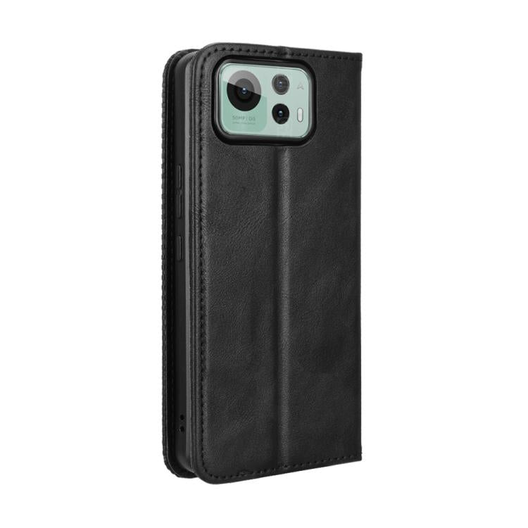 For ASUS Zenfone 12 Ultra Magnetic Buckle Retro Texture Leather Phone Case