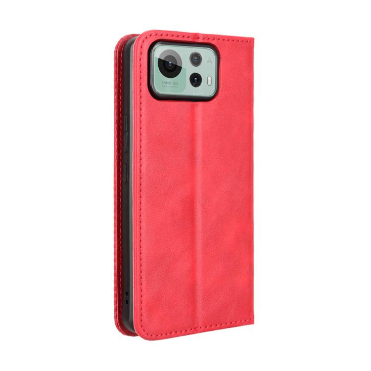 For ASUS Zenfone 12 Ultra Magnetic Buckle Retro Texture Leather Phone Case