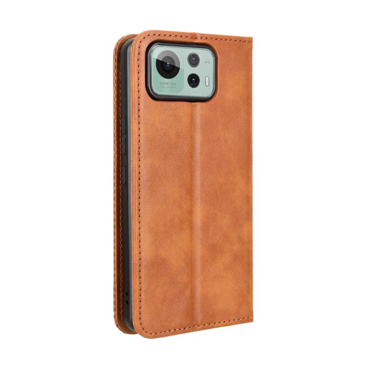 For ASUS Zenfone 12 Ultra Magnetic Buckle Retro Texture Leather Phone Case