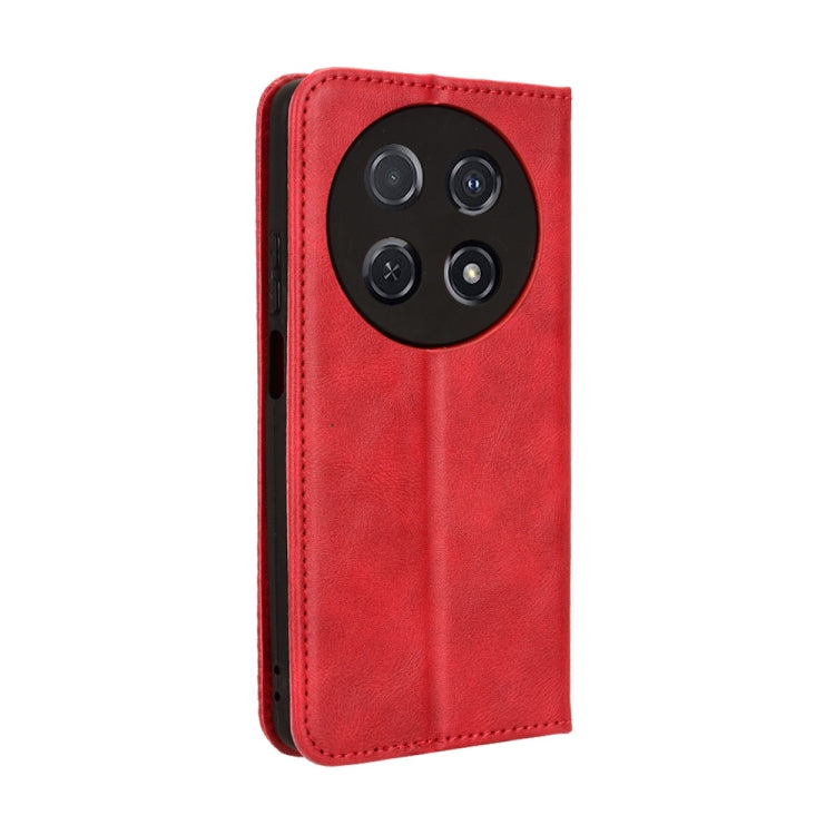 For Huawei nova 12i 4G / Enjoy 70 Pro 4G Magnetic Buckle Retro Texture Leather Phone Case
