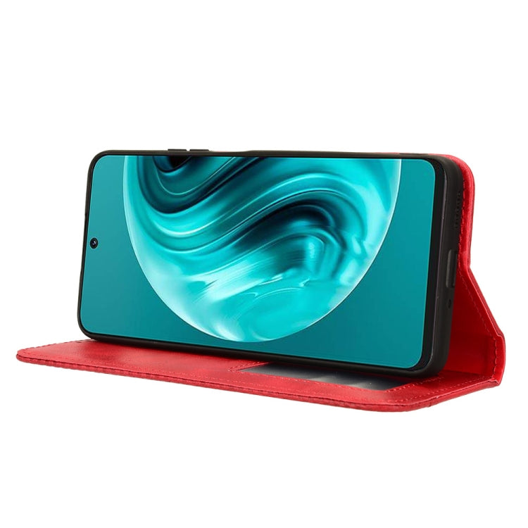 For Huawei nova 12i 4G / Enjoy 70 Pro 4G Magnetic Buckle Retro Texture Leather Phone Case