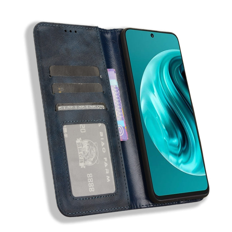 For Huawei nova 12i 4G / Enjoy 70 Pro 4G Magnetic Buckle Retro Texture Leather Phone Case