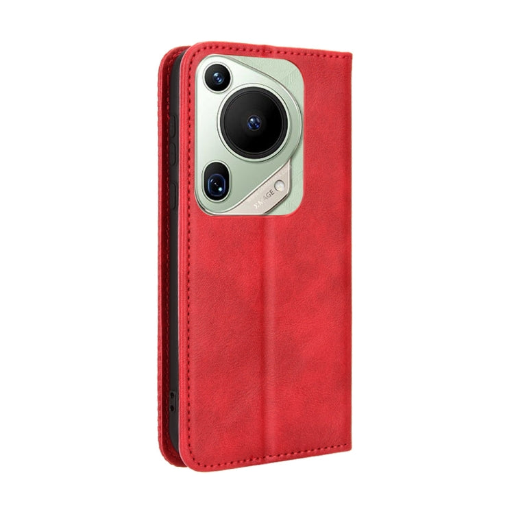 For Huawei Pura 70 Pro / 70 Pro+ Magnetic Buckle Retro Texture Leather Phone Case