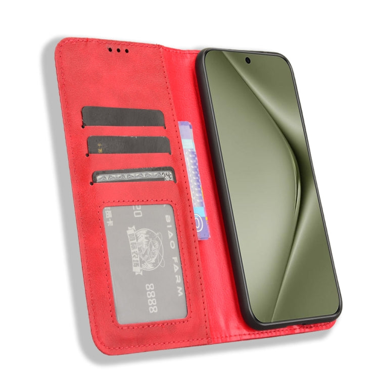 For Huawei Pura 70 Pro / 70 Pro+ Magnetic Buckle Retro Texture Leather Phone Case