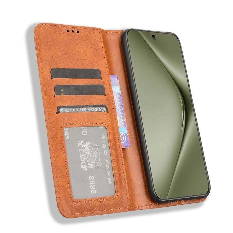 For Huawei Pura 70 Pro / 70 Pro+ Magnetic Buckle Retro Texture Leather Phone Case