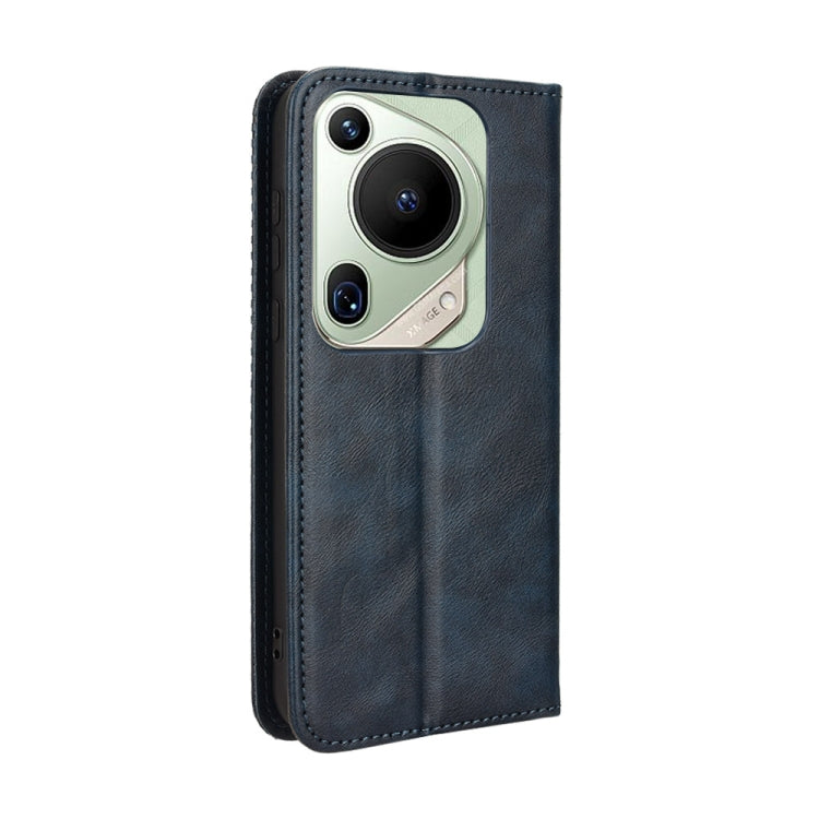 For Huawei Pura 70 Ultra Magnetic Buckle Retro Texture Leather Phone Case