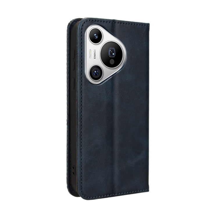 For Huawei Pura 70 Magnetic Buckle Retro Texture Leather Phone Case