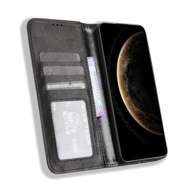 For Huawei Mate 70 Magnetic Buckle Retro Texture Leather Phone Case