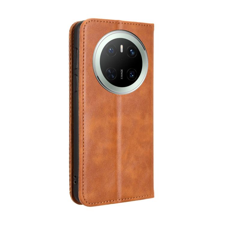 For Huawei Mate 70 Magnetic Buckle Retro Texture Leather Phone Case