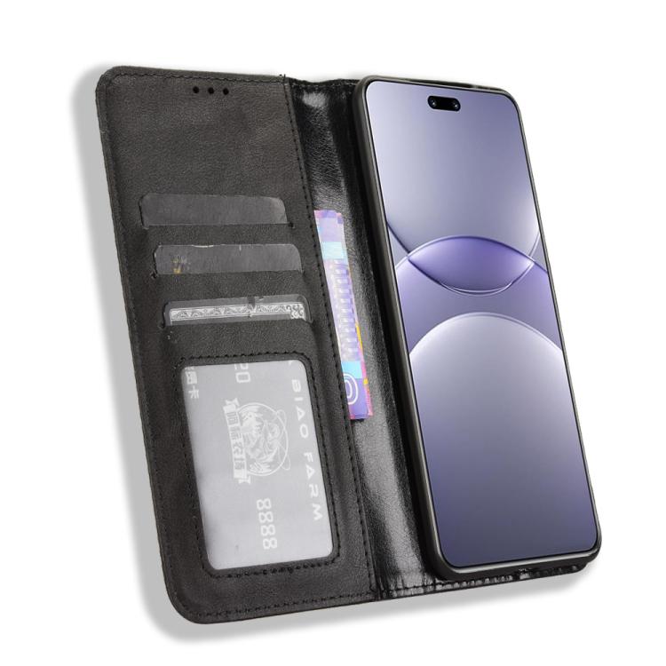 For Huawei nova 13 Pro 5G Magnetic Buckle Retro Texture Leather Phone Case