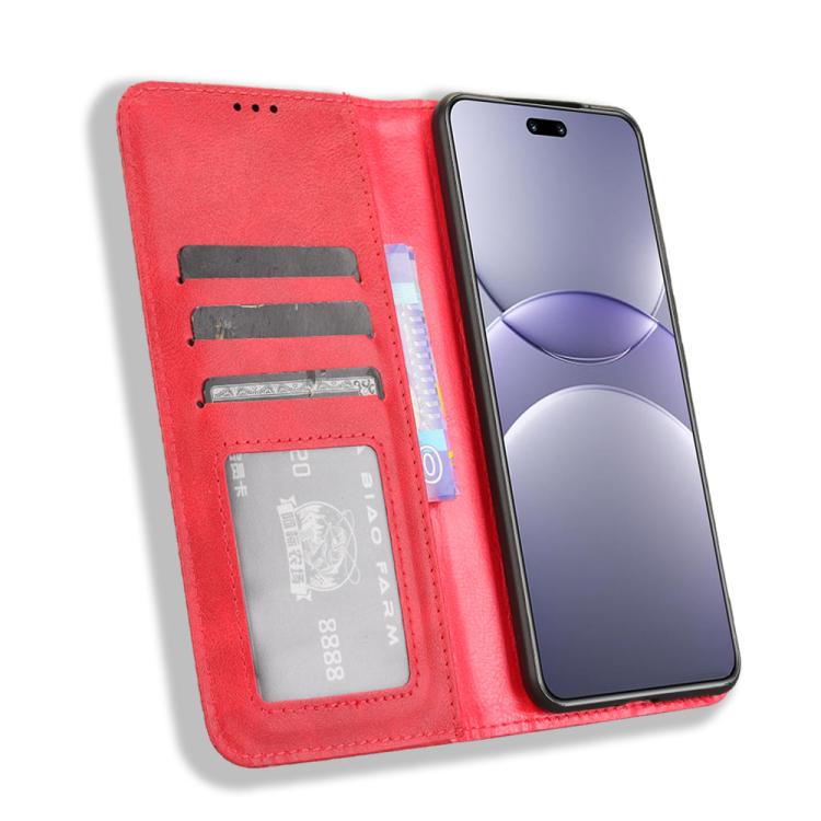 For Huawei nova 13 Pro 5G Magnetic Buckle Retro Texture Leather Phone Case