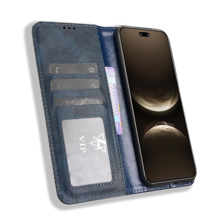 For Huawei nova 14 Pro 5G Magnetic Buckle Retro Texture Leather Phone Case