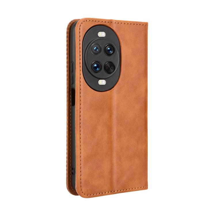 For Huawei nova 14 Pro 5G Magnetic Buckle Retro Texture Leather Phone Case