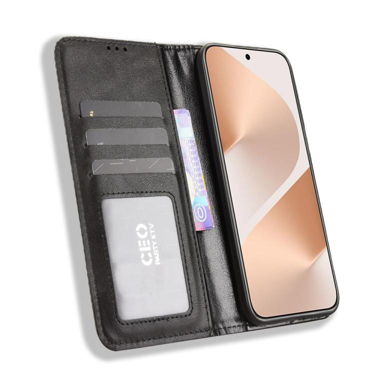 For Huawei Pura 80 5G Magnetic Buckle Retro Texture Leather Phone Case