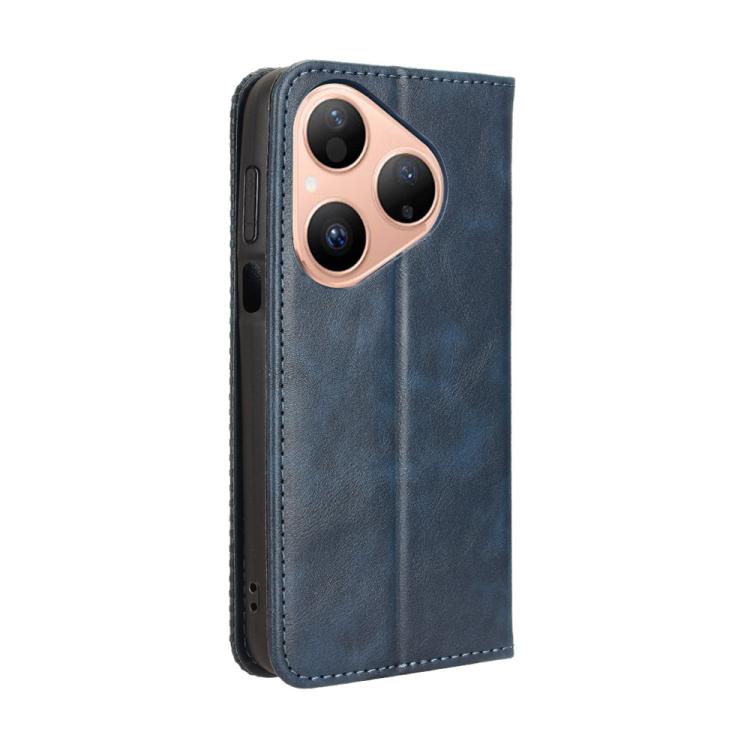 For Huawei Pura 80 5G Magnetic Buckle Retro Texture Leather Phone Case