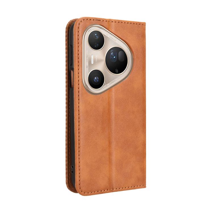 For Huawei Pura 80 Ultra 5G Magnetic Buckle Retro Texture Leather Phone Case