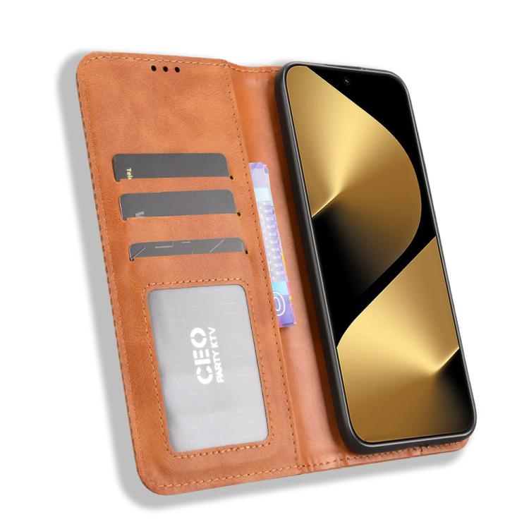 For Huawei Pura 80 Ultra 5G Magnetic Buckle Retro Texture Leather Phone Case