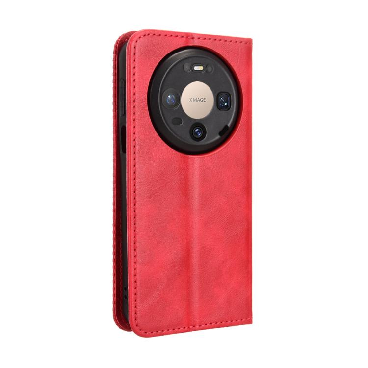 For Huawei Mate 80 Pro / 80 Magnetic Buckle Retro Texture Leather Phone Case