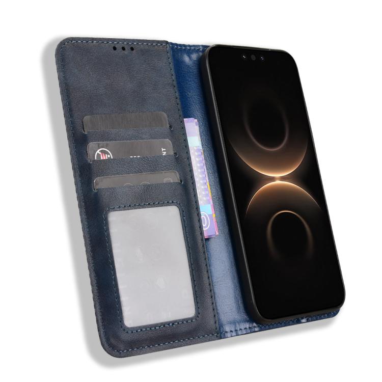 For Huawei Mate 80 Pro / 80 Magnetic Buckle Retro Texture Leather Phone Case