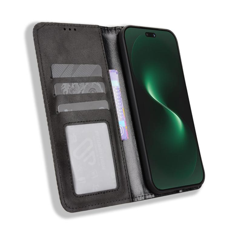 For Huawei nova 15 Pro / 15 Ultra Magnetic Buckle Retro Texture Leather Phone Case