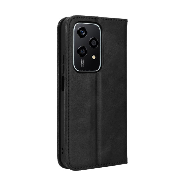 For Honor 200 Lite Global Magnetic Buckle Retro Texture Leather Phone Case