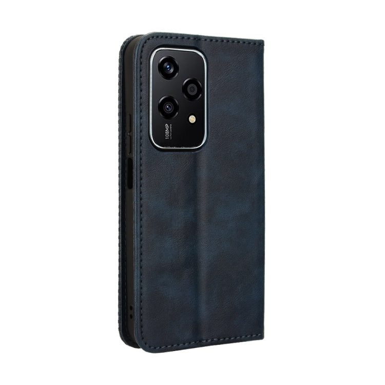 For Honor 200 Lite Global Magnetic Buckle Retro Texture Leather Phone Case