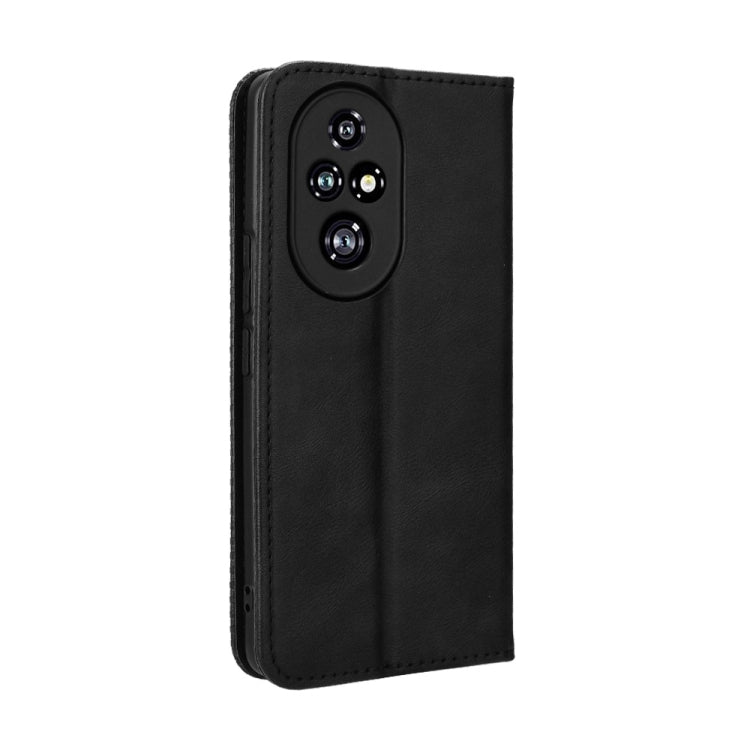For Honor 200 Pro 5G Magnetic Buckle Retro Texture Leather Phone Case