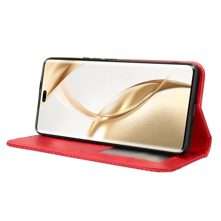 For Honor 200 Pro 5G Magnetic Buckle Retro Texture Leather Phone Case