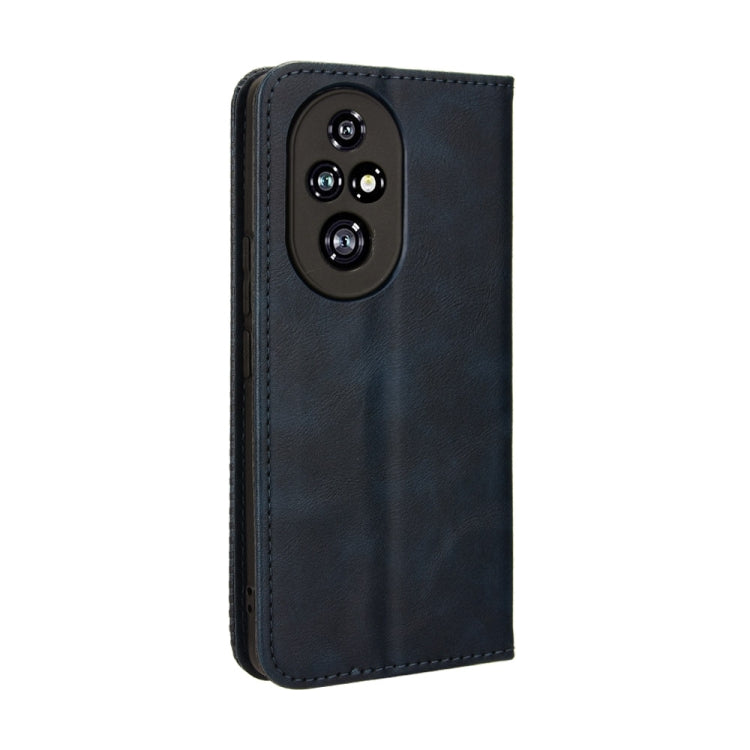 For Honor 200 Pro 5G Magnetic Buckle Retro Texture Leather Phone Case