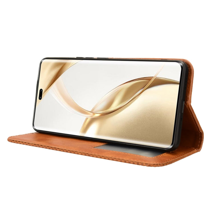 For Honor 200 Pro 5G Magnetic Buckle Retro Texture Leather Phone Case