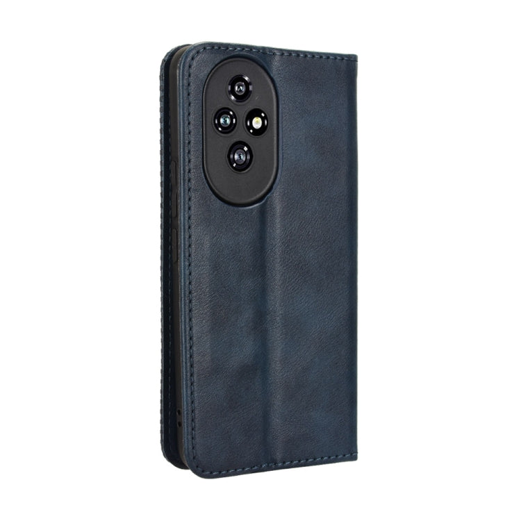 For Honor 200 5G Magnetic Buckle Retro Texture Leather Phone Case