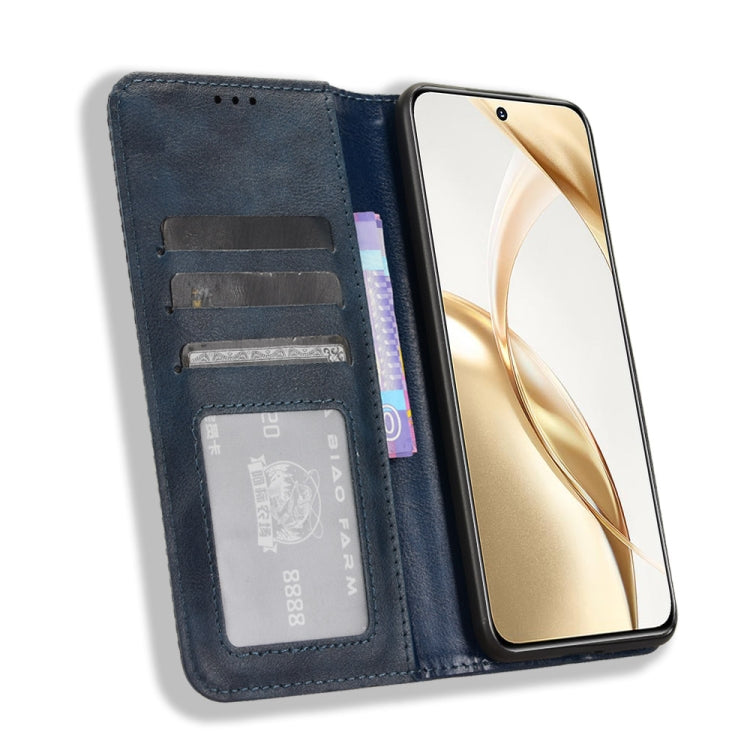 For Honor 200 5G Magnetic Buckle Retro Texture Leather Phone Case