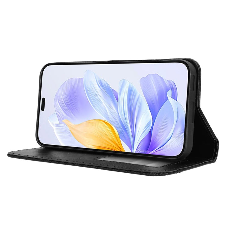 For Honor X60i 5G Magnetic Buckle Retro Texture Leather Phone Case