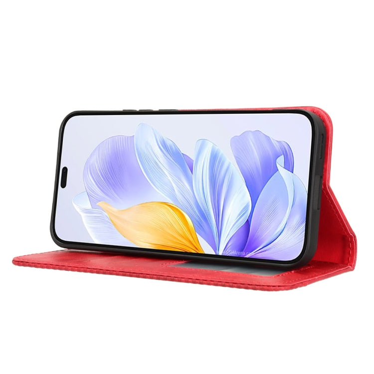 For Honor X60i 5G Magnetic Buckle Retro Texture Leather Phone Case