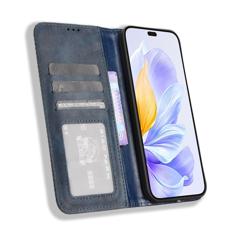 For Honor X60i 5G Magnetic Buckle Retro Texture Leather Phone Case