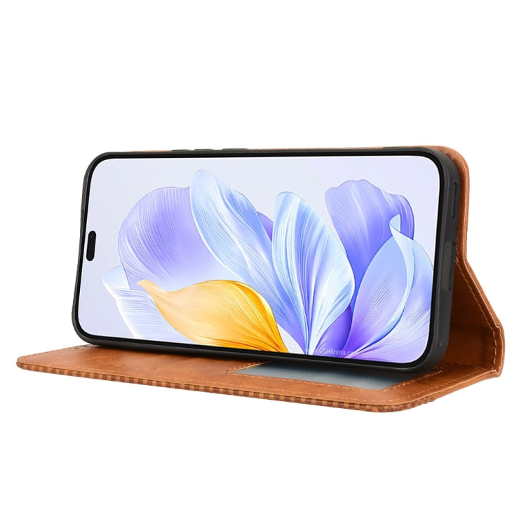 For Honor X60i 5G Magnetic Buckle Retro Texture Leather Phone Case