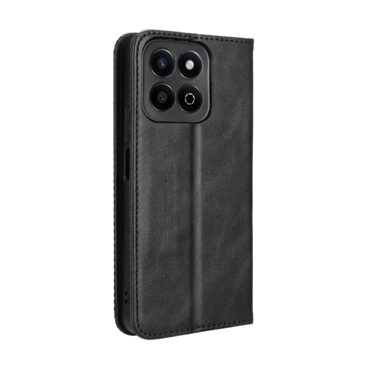 For Honor Play 60 Plus Magnetic Buckle Retro Texture Leather Phone Case