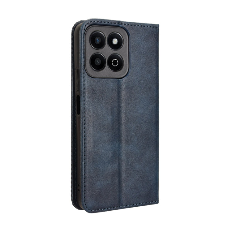 For Honor Play 60 Plus Magnetic Buckle Retro Texture Leather Phone Case