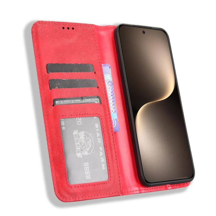 For Honor Magic7 Magnetic Buckle Retro Texture Leather Phone Case