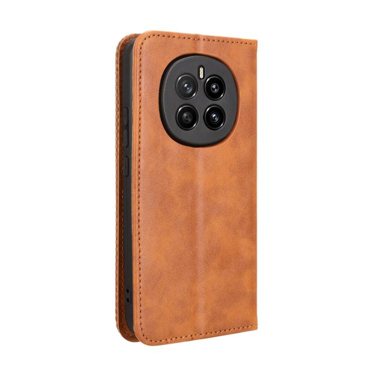 For Honor Magic7 Magnetic Buckle Retro Texture Leather Phone Case