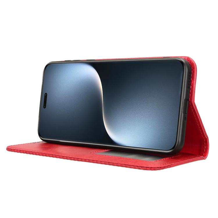 For Honor Magic7 Pro Magnetic Buckle Retro Texture Leather Phone Case