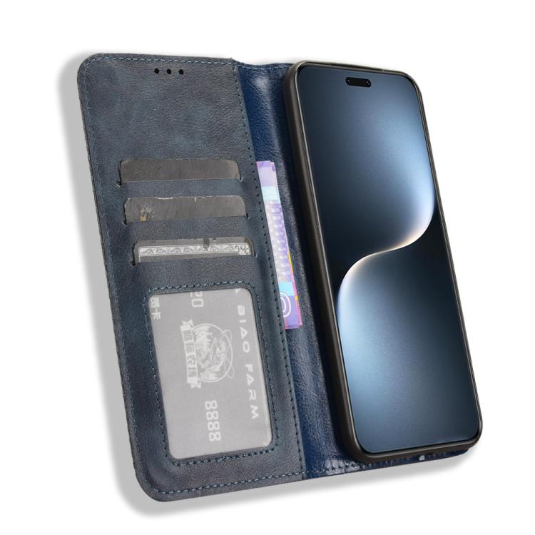 For Honor Magic7 Pro Magnetic Buckle Retro Texture Leather Phone Case